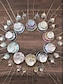 abordables Collar de mujer-Conjunto de collar y pendientes colgantes bohemios en capas para mujer: diseño de concha iridiscente, joyería llamativa para atuendos casuales y de fiesta.