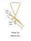 abordables Joyas para hombres-Collar con colgante de aleación para hombre con diseño de pistola de diamantes de imitación, cadena de joyería brillante de hip hop, accesorio de moda para fiestas, conciertos y ropa urbana.
