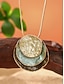 abordables Collar de mujer-Conjunto de collar y pendientes colgantes bohemios en capas para mujer: diseño de concha iridiscente, joyería llamativa para atuendos casuales y de fiesta.
