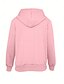 billige Teksturert hettegensere og sweatshirt-Dame Skjorte Helfarge Grafisk Elegant Årgang søt stil Langermet Med hette Vanlige topper Arbeid Daglig Ferie Glidelås Hvit Rosa Blå Oransje Vår Høst Vinter Vår, Høst, Vinter, Sommer