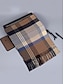 cheap Men's Ties &amp; Bow Ties-Men's Christmas Plaid Scarf – Stylish Polyester Scarf with Fringed Edges – Available in Multiple Colors – Warm Holiday Accessory for Men