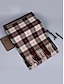 cheap Men's Ties &amp; Bow Ties-Men's Christmas Plaid Scarf – Stylish Polyester Scarf with Fringed Edges – Available in Multiple Colors – Warm Holiday Accessory for Men