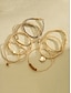 economico Bracciale da donna-set di braccialetti a strati con perline bohémien da donna: braccialetti multifilo in oro e marrone con accenti a forma di cuore e ciondolo, gioielli alla moda per feste, festival e uso quotidiano