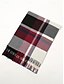 cheap Men's Ties &amp; Bow Ties-Men's Christmas Plaid Scarf – Stylish Polyester Scarf with Fringed Edges – Available in Multiple Colors – Warm Holiday Accessory for Men