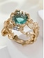 cheap Women's Rings-Women's Alloy Ring with Gemstone, Bohemian Style, Available in Multiple Colors, Elegant and Stylish for Special Occasions and Everyday Wear