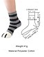 abordables Calcetines de mujer-Calcetines de mujer de mezcla de algodón, paquete de 6 pares con estampado de huellas de gato, varios colores, suaves y cómodos para uso diario.
