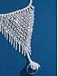 economico Bracciale da donna-Bracciale da donna con frange di strass scintillanti - lussuoso gioiello con polsino in rete per feste ed eventi notturni &amp;occasioni speciali