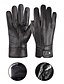 cheap Men' Gloves-Men's Sheepskin Leather Gloves - Waterproof, Fleece-Lined for Warmth, Stylish &amp; Practical for Winter Outdoors
