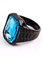 preiswerte Herrenschmuck-Herrenring aus Titanstahl mit großem, farbigem Edelstein – in verschiedenen Farben erhältlich, stilvolles Design für legere und formelle Anlässe.