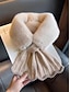 cheap Women's Scarves-Women's Christmas Faux Fur Scarf - Soft and Cozy, Available in Multiple Colors, Stylish Winter Accessory for Holiday Parties, Outdoor Events, and Cold Weather