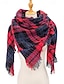 voordelige Dames Sjaals-Unisex kerst geruite sjaal - polyester materiaal, zacht en warm, meerdere kleuren voor de winter, feestdagen en dagelijks gebruik