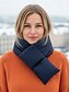 economico Sciarpe da donna-sciarpa imbottita da donna – materiale morbido in poliestere e cotone, vari colori, design elegante delle tasche, calda e comoda per le attività invernali all'aperto