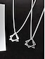 abordables Bijoux pour hommes-Collier géométrique pour homme en acier titane – pendentif double carré élégant, durable et léger, idéal pour les occasions décontractées et formelles.