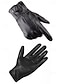 cheap Men' Gloves-Men's Sheepskin Leather Gloves - Waterproof, Fleece-Lined for Warmth, Stylish &amp; Practical for Winter Outdoors