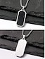 preiswerte Herrenschmuck-Herren-Halskette mit Anhänger aus Edelstahl – sechseckiges Design aus schwarzem Onyx, elegante Kette, perfekt für legere und formelle Anlässe.