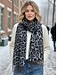 abordables Bufandas de mujer-Bufanda de mujer con estampado de leopardo – tejido de poliéster suave y cómodo, disponible en varios colores, perfecta para looks informales y de invierno.