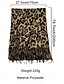 abordables Bufandas de mujer-Bufanda de mujer con estampado de leopardo – tejido de poliéster suave y cómodo, disponible en varios colores, perfecta para looks informales y de invierno.