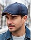 billige Herrehatte-Herre denim bomulds flad kasket - klassisk vintage stil, åndbar og behagelig, ideel til fritidsbrug og udendørsaktiviteter