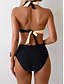 billige Bikinisæt-Dame Bikini 2-delt Badedragt Farveblok Mode Smart Grafisk Farveblok Ærmeløse Badedragter
