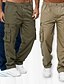 cheap Cargo Pants-Men's Ripstop Cargo Pants Relaxed Fit Tactical Pants Straight Outdoor Hiking Long Lightweight Work Pant Army Green
