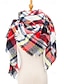 voordelige Dames Sjaals-Unisex kerst geruite sjaal - polyester materiaal, zacht en warm, meerdere kleuren voor de winter, feestdagen en dagelijks gebruik