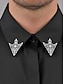 billiga Herrslipsar &amp;amp; flugor-Herrbrosch med halsband i legering – elegant vintagedesign med kristalldetaljer, finns i flera färger, perfekt för formella evenemang och affärskläder