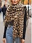 abordables Bufandas de mujer-Bufanda de mujer con estampado de leopardo – tejido de poliéster suave y cómodo, disponible en varios colores, perfecta para looks informales y de invierno.