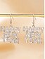 abordables Boucle d&amp;#39;oreille pour femme-Boucles d'oreilles « Bonne année » en alliage pour femmes – strass étincelants, multicolores, parfaites pour les fêtes et les occasions spéciales