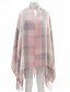 abordables Bufandas de mujer-Bufanda de poliéster de lana sintética para mujer, diseño a cuadros, varios colores, perfecta para invierno y ropa informal.