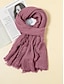 economico Sciarpe da donna-sciarpa da donna in cotone e lino con nappe sfrangiate – stile bohémien, colori assortiti, leggera e comoda per l'uso casual e quotidiano