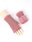 billige Handsker til kvinder-Strikkede fingerløse handsker til kvinder med fleeceforing for varme, fås i flere farver, perfekte til vinter og fritidsbrug