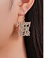 abordables Boucle d&amp;#39;oreille pour femme-Boucles d'oreilles « Bonne année » en alliage pour femmes – strass étincelants, multicolores, parfaites pour les fêtes et les occasions spéciales