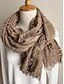 economico Sciarpe da donna-sciarpa da donna in cotone e lino con nappe sfrangiate – stile bohémien, colori assortiti, leggera e comoda per l'uso casual e quotidiano