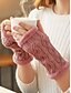 billige Handsker til kvinder-Strikkede fingerløse handsker til kvinder med fleeceforing for varme, fås i flere farver, perfekte til vinter og fritidsbrug