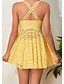 abordables Robes de bain-Maillots de bain pour femmes Robes de bain 2 pièces Maillot de bain Tankini Dos nu Taille haute Vacances Plage Vêtements unis Décolleté en V Sans manches