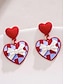 voordelige Damesoorbellen-Damesoorbellen in hartvorm, gemaakt van legering, verkrijgbaar in verschillende hartvormen, schattig en romantisch design, geschikt voor vrouwen, perfect voor Valentijnsdag, bruiloften en romantische gelegenheden.