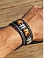 billige Mænds smykker-Herrearmbånd i natursten og kunstlæder, flettet armbånd i afslappet stil i flere farver, herresmykker til hverdagsbrug og street style