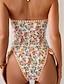 billiga Tankinis-Dam Badkläder Tankini Baddräkt Elegant Aktiv Doppa Ärmlös Baddräkter