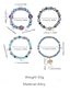preiswerte Damenarmband-Armbandset im Boho-Stil für Damen aus Acryl und Legierung – verschiedene Farben, Herzanhänger, perfekt für Valentinstag und Alltag