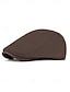 baratos Chapéus Masculinos-Boina masculina casual em poliéster com design simples e elegante, disponível em várias cores, perfeita para o uso diário.