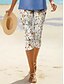 economico Stampa Floreale-Pantaloni Leggings Capri Donna Alta Elasticità Moda Streetwear Lunghezza Completa Vita Media Stampa Floreale Termico Caldo Traspirante Morbido Outdoor Quotidiano Nero Blu Blu Cielo Estate Primavera