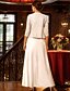 baratos Conjuntos de vestidos para mamãe-Tubinho Traje de 3 peças Longo Vestido de convidada de casamento Vestido Para Mãe dos Noivos Sem Manga Manga Longa Decote Quadrado Decorado com Bijuteria Elegante Vintage Simples Formal Convidado do