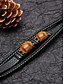 billige Mænds smykker-Herrearmbånd i natursten og kunstlæder, flettet armbånd i afslappet stil i flere farver, herresmykker til hverdagsbrug og street style