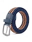 cheap Men's Belts-Men's Elastic Braided Belt, Polyester Material, Multiple Colors, Perfect for Vacation and Casual Daily Wear