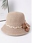 abordables Sombreros de mujer-Sombrero de paja bohemio plegable para mujer: gorra de playa ligera y transpirable de poliéster con lazo floral, varios colores para vacaciones de verano, uso diario informal y viajes.