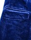 cheap Dinner Party-Men's Tuxedos Suits Party Blue green Black Spring, Fall, Winter, Summer Suit Notch Notch Lapel Fashion Casual Solid Colored Slim Fit 2 Piece Single Breasted Two-buttons