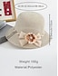abordables Sombreros de mujer-Sombrero de paja bohemio plegable para mujer: gorra de playa ligera y transpirable de poliéster con lazo floral, varios colores para vacaciones de verano, uso diario informal y viajes.