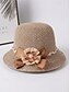 abordables Sombreros de mujer-Sombrero de paja bohemio plegable para mujer: gorra de playa ligera y transpirable de poliéster con lazo floral, varios colores para vacaciones de verano, uso diario informal y viajes.