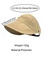 abordables Sombreros de mujer-Sombrero de mujer de poliéster con visera abierta, gorra plegable multicolor de ala ancha con gancho para las orejas, ideal para uso casual, viajes, vacaciones, playa y actividades al aire libre.