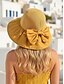 abordables Sombreros de mujer-Sombrero de sol plegable estilo boho para mujer con bolsa de almacenamiento, portátil, de poliéster, con ala ancha, ideal para la playa, disponible en varios colores para uso diario informal, viajes y vacaciones.